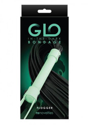 Glo Bondage Flogger Green Best Sex Toys