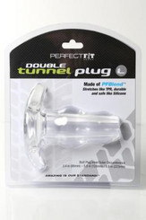 D-Tunnel Anal Plug Large Ice Clear by Perfect Fit Brand