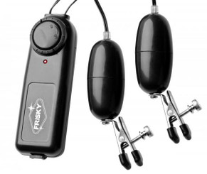 Frisky Vibe Me Vibrating Nipple Clamps by XR Brands