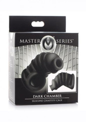 Ms Dark Chamber Silicone Chastity Cage Sex Toys