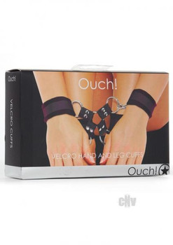 Ouch Velcro Hand/leg Cuffs Black Adult Sex Toy