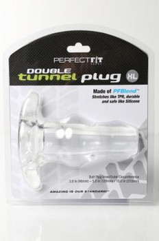 D-Tunnel X Large Ice Clear Butt Plug by Perfect Fit Brand