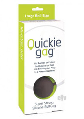 Quickie Ball Gag Large Black Adult Sex Toy