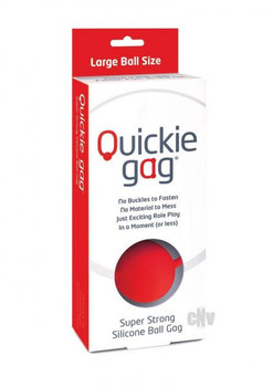 Quickie Ball Gag Large Red Adult Sex Toys