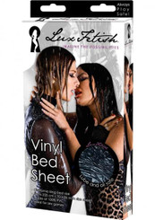 Lux Fetish Vinyl Bed Sheet California King Flat Black by Hustler