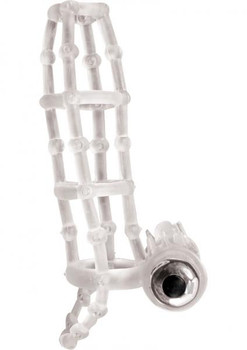 Macho Vibrating Cock Cage Clear Best Adult Toys