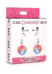 The Charmed Light Up Nipple Clamps Pink Sex Toy For Sale