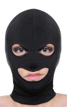 Facade Spandex Hood With Eyes And Mouth Holes Black O/S by XR Brands
