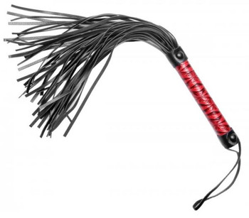 Flogged Embossed Flogger Red Sex Toys