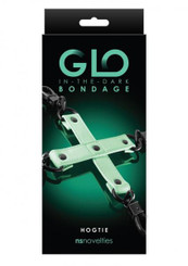 Glo Bondage Hog Tie Green by New Sensations