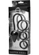 Triple Threat Silicone Tri Erection Ring with Plug by XR Brands - view 2
