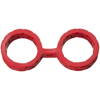 Japanese Bondage Silicone Cuffs Large Red Adult Sex Toys