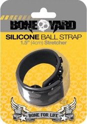 Boneyard Silicone Ball Strap Black Sex Toy