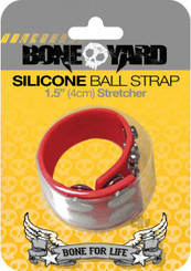 Boneyard Silicone Ball Strap Red Sex Toys