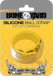 Boneyard Silicone Ball Strap Yellow Best Adult Toys
