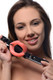 XR Brands Sissy Mouth Gag Pink Silicone Lips Black Strap - Product SKU CNVEF-EXR-AF209