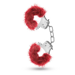 Temptasia Plush Fur Cuffs Burgundy Red by Blush Novelties