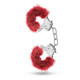 Temptasia Plush Fur Cuffs Burgundy Red by Blush Novelties