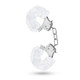 Temptasia Plush Fur Cuffs White Handcuffs by Blush Novelties