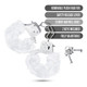 Temptasia Plush Fur Cuffs White Handcuffs by Blush Novelties - view 4