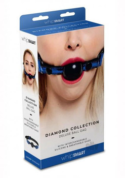 Whipsmart Deluxe Ball Gag Blue Adult Sex Toys