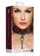 Ouch Luxury Collar W/leash Burgundy by Shots America LLC
