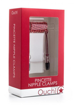 Ouch Pincette Nipple Clamps Red Adult Sex Toys
