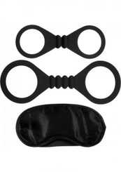 Kinx Bound To Please Blindfold, Wrist And Ankle Cuffs Adult Toy