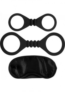Kinx Bound To Please Blindfold, Wrist And Ankle Cuffs by Abs Holdings