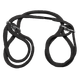 Japanese Style Bondage Cotton Wrist or Ankle Cuffs Black by Doc Johnson