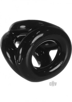 Oxballs Atomic Jock Tri-Sport 3 Ring Sling Cockring Black Sex Toys
