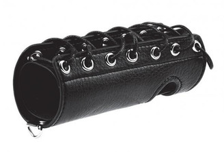 C & Ball Gear Penis Sleeve 5 inches Black by Electric Eel Inc