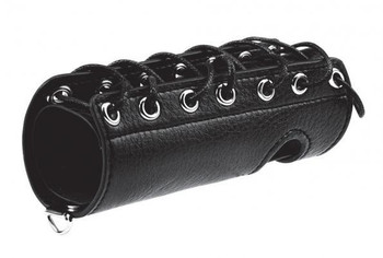 C & Ball Gear Penis Sleeve 5 inches Black by Electric Eel Inc