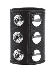 C & B Gear Snap Testicle Stretcher 2.5 inches Black by Electric Eel Inc
