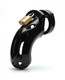 Cb-6000 3/4 inches Curved Chastity Cage & Lock Set - Black by A.l. enterprises inc.