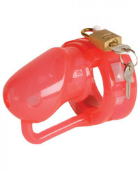 Malesation Silicone Penis Cage Small Red/Clear Best Sex Toys