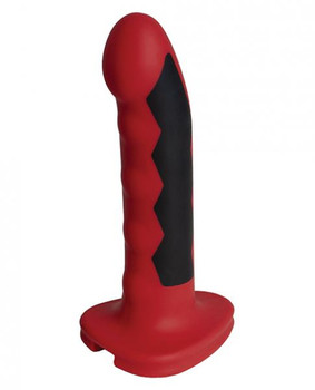 Electrastim Silicone Fusion Komodo Dildo Red Black by Cyrex ltd.