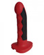 Electrastim Silicone Fusion Komodo Dildo Red Black by Cyrex ltd.