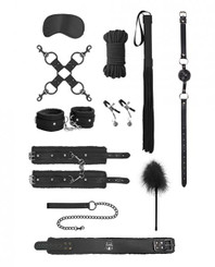 Ouch Intermediate Bondage Kit Black by Shots Toys