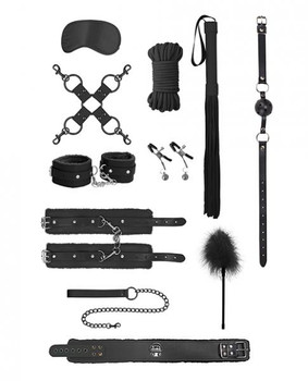 Ouch Intermediate Bondage Kit Black by Shots Toys