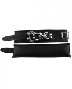 Rouge Padded Leather Wrist Cuffs Black Best Sex Toy