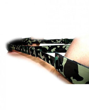 Sensual Sin Leather Adjustable Travel Sling Camo Best Sex Toys