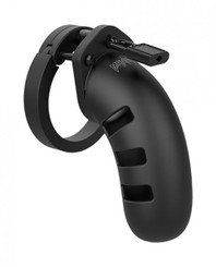 Shots Man Cage Chastity 4.5 inches Cock Cage Model 21 - Black Adult Sex Toys