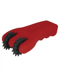 Electrastim Silicone Fusion Infinity Pinwheel Red Black by Cyrex ltd.