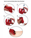 Electrastim Silicone Fusion Infinity Pinwheel Red Black by Cyrex ltd. - view 3