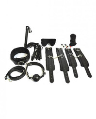 Everything Bondage 12 Piece Kit - Black by S & g entertainment / plesur