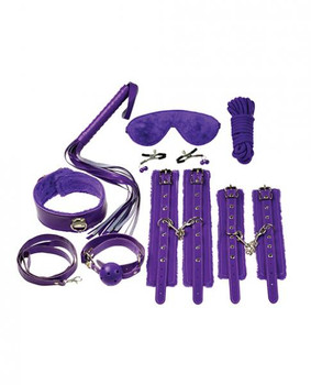 Everything Bondage 12 Piece Kit - Purple Adult Sex Toys