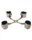 Spartacus Faux Leather Wrist, Ankle Restraints & Hog Tie Gold