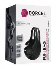 Dorcel Fun Bag Testicle Vibrator - Black Best Adult Toys