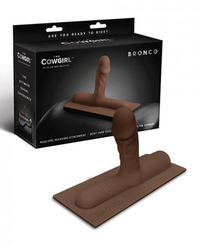 The Cowgirl Bronco Silicone Attachment - Chocolate Sex Toys